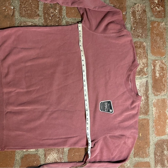 Mammoth WOMENS XL Pink mauve LANDMARK CLASSIC Crew Sweatshirt with map - Picture 5 of 15